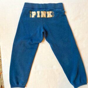 90's Y2K Retro Vintage PINK cropped, low rise sweatpants, Sz S